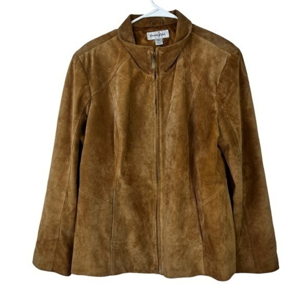 Preston & York Women's Brown Jacket 100% Leather Size XL - Picture 8 of 10